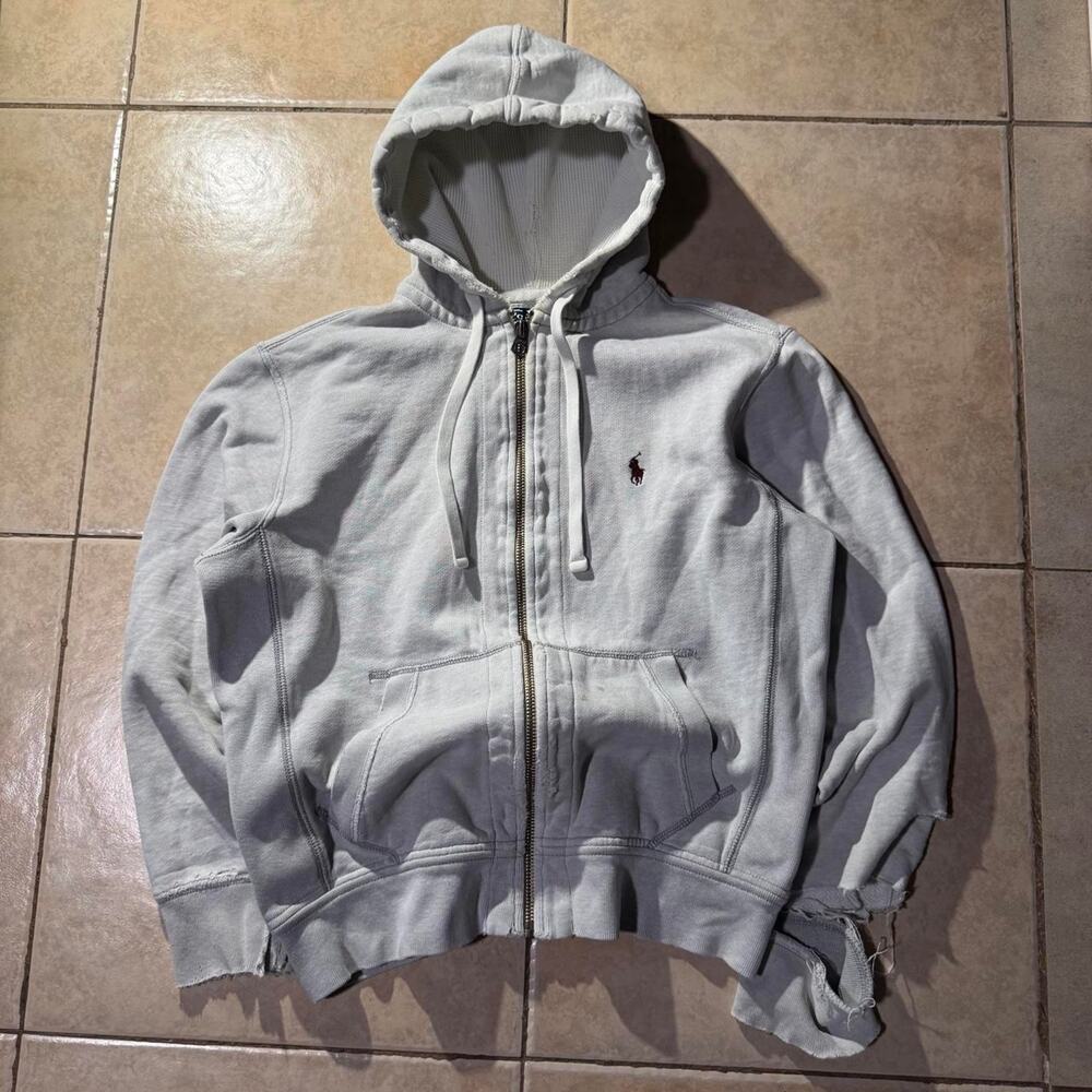 Vintage 90s y2k polo ralph lauren thrashed hoodie Size M in mens